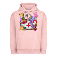 Pigment Salmon nurse  summer Urban Hoodie - AdoDesignShop
