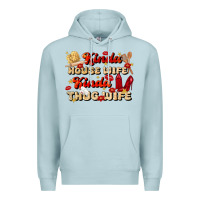 Blue Mist kinda house wife kinda thug wife Premium Hoodie - JahusDesignShop