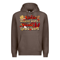 Coffee kinda house wife kinda thug wife Premium Hoodie - JahusDesignShop