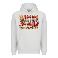Dove Grey kinda house wife kinda thug wife Premium Hoodie - JahusDesignShop