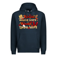 Navy kinda house wife kinda thug wife Premium Hoodie - JahusDesignShop