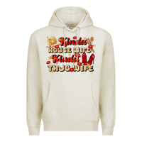 Oatmeal Heather kinda house wife kinda thug wife Premium Hoodie - JahusDesignShop