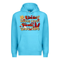 Ocean Blue kinda house wife kinda thug wife Premium Hoodie - JahusDesignShop