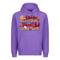 Purple kinda house wife kinda thug wife Premium Hoodie - JahusDesignShop