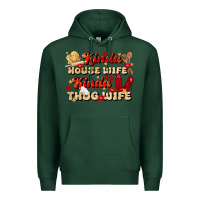 Sports Green kinda house wife kinda thug wife Premium Hoodie - JahusDesignShop
