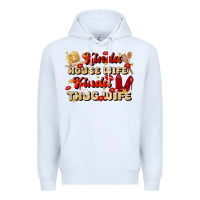 White kinda house wife kinda thug wife Premium Hoodie - JahusDesignShop