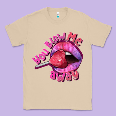 You Blow Me Away Valentines Day Classic Tee Designed By Fadigitalartstudio