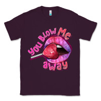 Plum You Blow Me Away Valentines Day Classic Tee - FaDigitalArtStudio