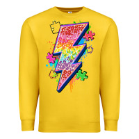 Lemon lightning bolt autism Premium Sweatshirt - Zillion Design Studio