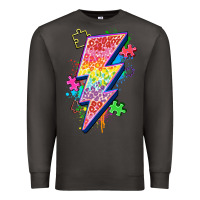 Smoke lightning bolt autism Premium Sweatshirt - Zillion Design Studio