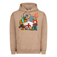Pigment Burro nurse  summer Urban Hoodie - AdoDesignShop