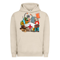 Pigment French Oak nurse  summer Urban Hoodie - AdoDesignShop