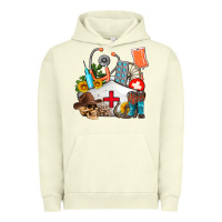 Pigment Pistachio nurse  summer Urban Hoodie - AdoDesignShop