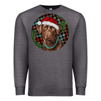 Charcoal Heather Labrador Retriever Christmas Premium Sweatshirt - RanaPortraitStore