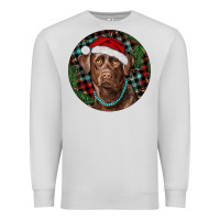 Dove Grey Labrador Retriever Christmas Premium Sweatshirt - RanaPortraitStore
