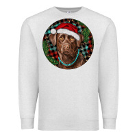 Oatmeal Heather Labrador Retriever Christmas Premium Sweatshirt - RanaPortraitStore