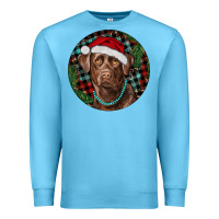 Ocean Blue Labrador Retriever Christmas Premium Sweatshirt - RanaPortraitStore