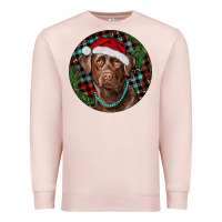 Pale Pink Labrador Retriever Christmas Premium Sweatshirt - RanaPortraitStore