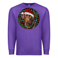 Purple Labrador Retriever Christmas Premium Sweatshirt - RanaPortraitStore