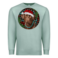 Seafoam Labrador Retriever Christmas Premium Sweatshirt - RanaPortraitStore