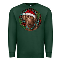 Sports Green Labrador Retriever Christmas Premium Sweatshirt - RanaPortraitStore