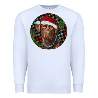 White Labrador Retriever Christmas Premium Sweatshirt - RanaPortraitStore