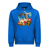Cobalt nurse  cross and jesus Urban Hoodie - AdoDesignShop