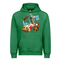 Emerald nurse  cross and jesus Urban Hoodie - AdoDesignShop