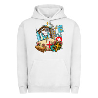Pigment Lunar Rock nurse  cross and jesus Urban Hoodie - AdoDesignShop