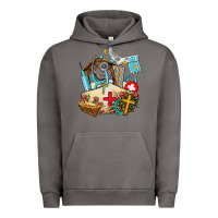 Pigment Tornado nurse  cross and jesus Urban Hoodie - AdoDesignShop