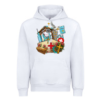 White nurse  cross and jesus Urban Hoodie - AdoDesignShop