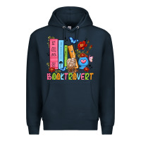 Navy booktrovert Premium Hoodie - JahusDesignShop