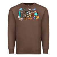 Chestnut i hook it up sewing Premium Sweatshirt - Zillion Design Studio
