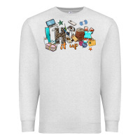 Oatmeal Heather i hook it up sewing Premium Sweatshirt - Zillion Design Studio
