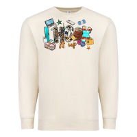 Sandshell i hook it up sewing Premium Sweatshirt - Zillion Design Studio
