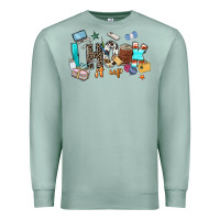 Seafoam i hook it up sewing Premium Sweatshirt - Zillion Design Studio