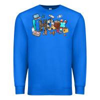 True Royal i hook it up sewing Premium Sweatshirt - Zillion Design Studio
