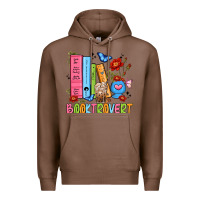 Chestnut booktrovert Premium Hoodie - JahusDesignShop