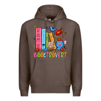 Coffee booktrovert Premium Hoodie - JahusDesignShop