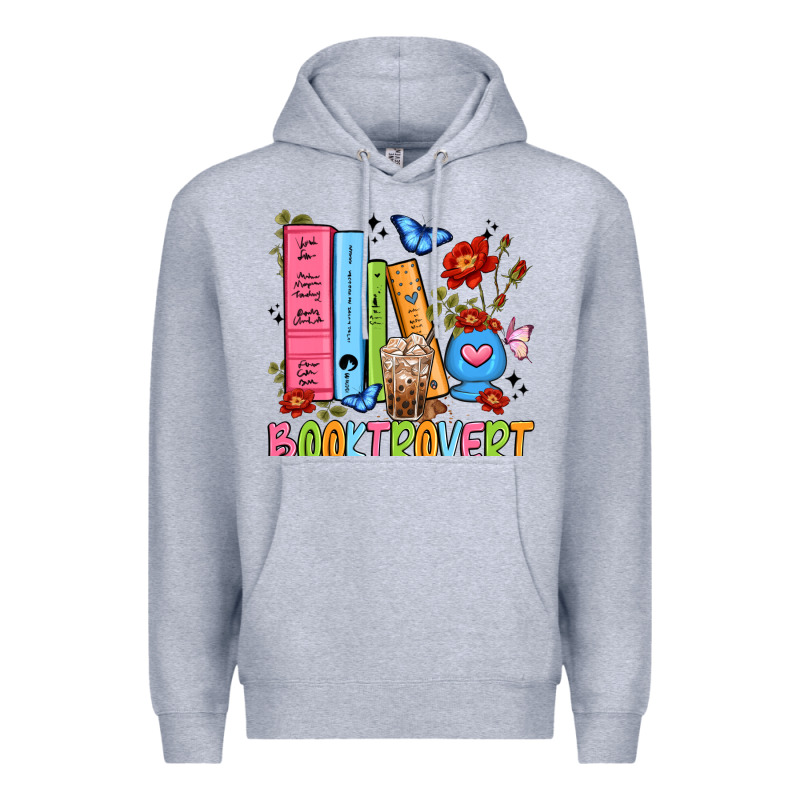 Booktrovert Premium Hoodie by JahusDesignShop | Teevron
