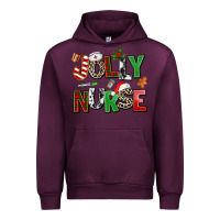 Mauve Wine jolly nurse Urban Hoodie - AdoDesignShop
