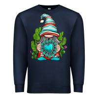 Western Gnome With Turquoise Gemstone Premium Sweatshirt | Teevron