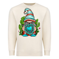 Sandshell western gnome with turquoise gemstone Premium Sweatshirt - texasbilliewilder