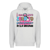 Dove Grey i can go from zero to online detective in 2.5 seco Premium Hoodie - JahusDesignShop