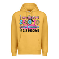 Mustard i can go from zero to online detective in 2.5 seco Premium Hoodie - JahusDesignShop