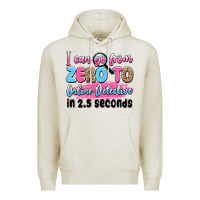 Oatmeal Heather i can go from zero to online detective in 2.5 seco Premium Hoodie - JahusDesignShop