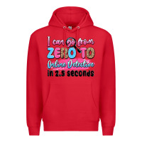 Red i can go from zero to online detective in 2.5 seco Premium Hoodie - JahusDesignShop