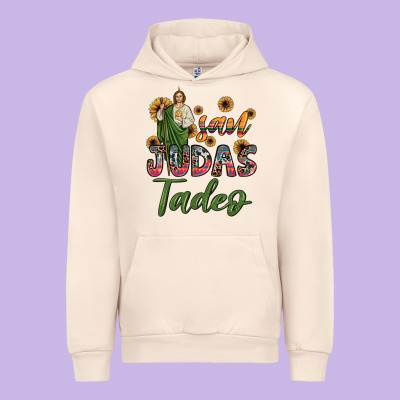 San Judas Tadeo Sunflower Urban Hoodie Designed By Jahusdesignshop