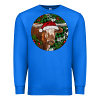 True Royal Longhorn Cow Christmas Premium Sweatshirt - RanaPortraitStore