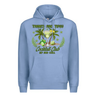 Colony Blue tanned and tipsy cocktail club sip and chill Premium Hoodie - JahusDesignShop